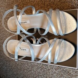 11w Nina silver sandal Genaya